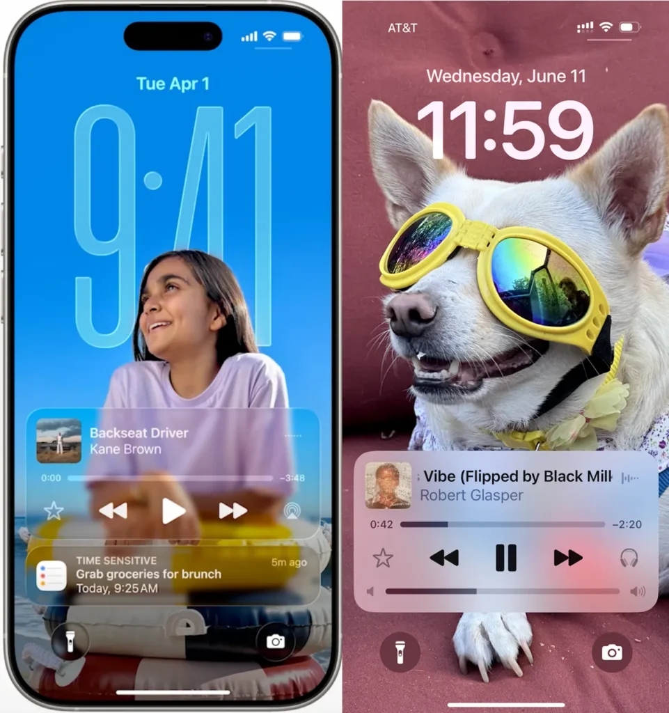Liquid Glass no iOS 26 transforma visual do iPhone em comparação ao iOS 18